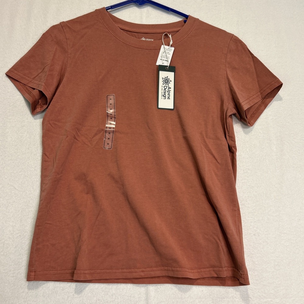 Alpine Design Womens Hike Short Sleeve T-Shirt Sedona Clay Medium ADW24101 NWT